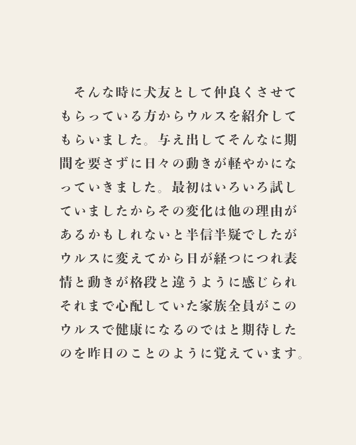 発酵野草ドッグフードウルス